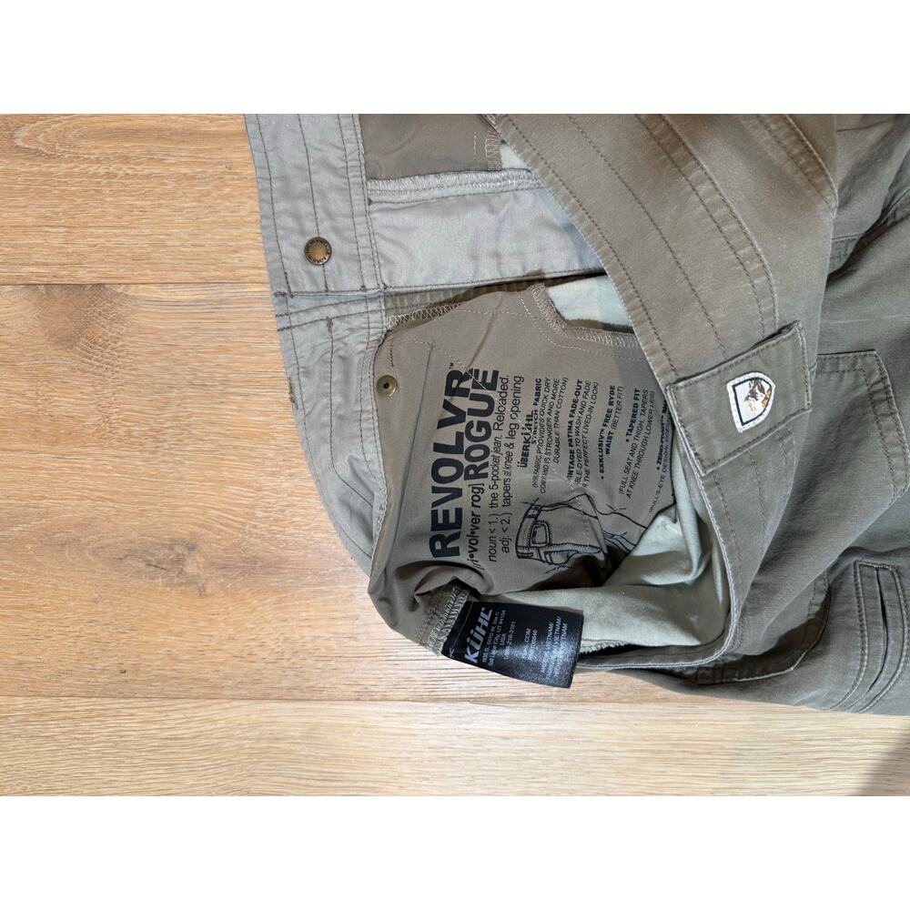 Kuhl Revolvr Lightweight Rugged Casual Five Pocket Hiking Workwear Pants. 32x32 - Picture 3 of 9